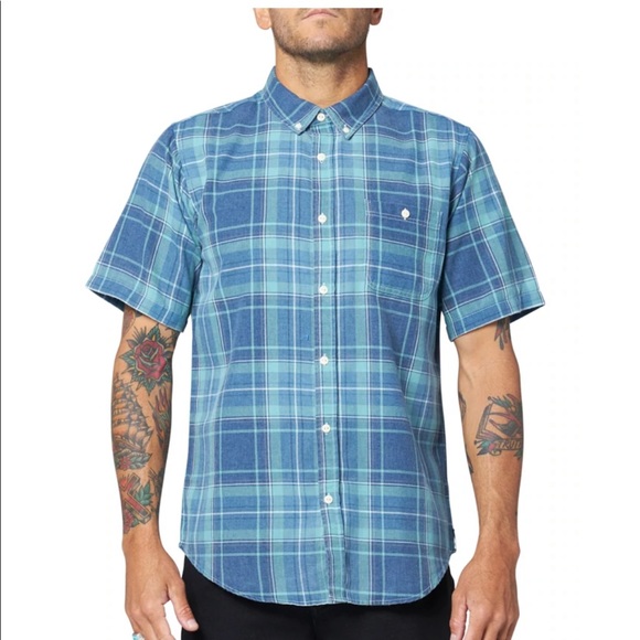 Ezekiel men’s button down muted red size L - Picture 5 of 9